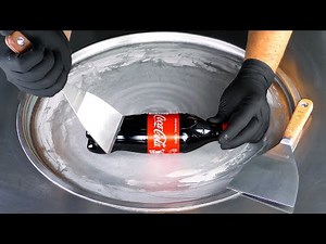 ASMR tingles with tapping & scratching | satisfying Coca-Cola Ice Cream Rolls ear to ear 4k mukbang