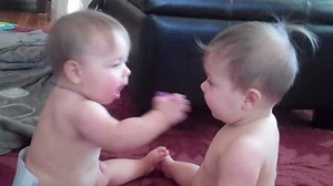 These two definitely don't understand what sharing is caring means! | Rumble Babies & Kids