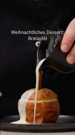 Weihnachtliches Dessert: Bratapfel 🍎🔥🎄 | BORA Rezeptideen #rezept