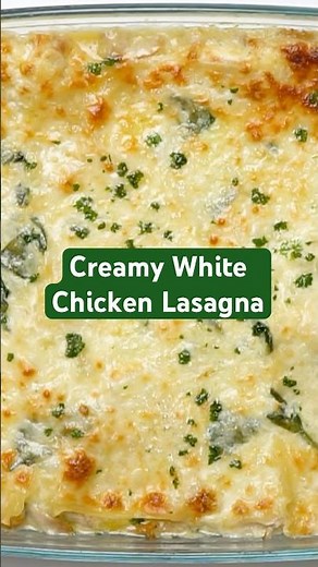 White Chicken and Spinach Lasagna | Creamy, Cheesy, and Cozy