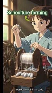 #Sericulture farming #shorts #youtube videos#Ghibli style...