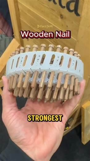 This Nail Is Made of Wood 😱