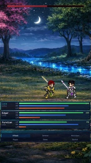 I Created Final Fantasy In My Spare Time - In Python!!! Levelling Up Animations