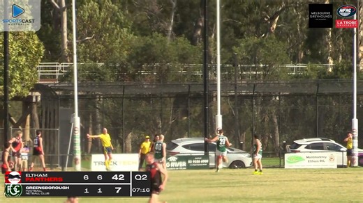 📺 HIGHLIGHTS | Eltham 13.11 (89) def Greensborough 9.8 (62) Production by Sportscast Australia | Northern Football Netball League
