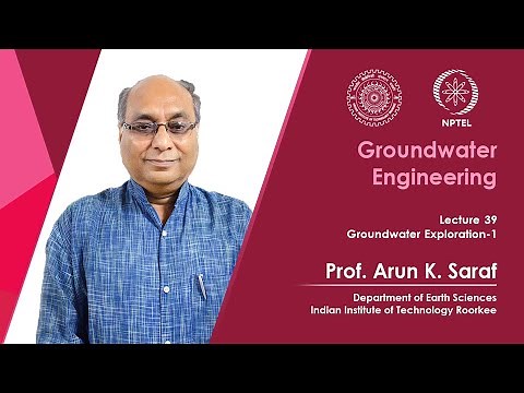 Lecture 39: Groundwater Exploration 1