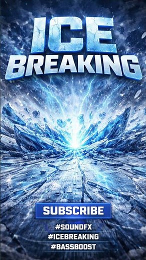 Ice Breaking Sound Effect | Ice Crack, Frozen Break, Ice Shatter SFX