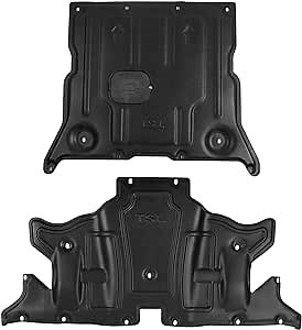 Skid Plate Fit for Tesla Model Y 2020 2021 2022 2023 Under Engine Guard Cover Model Y Chassis Guard Plates (2pcs:Front and Rear)
