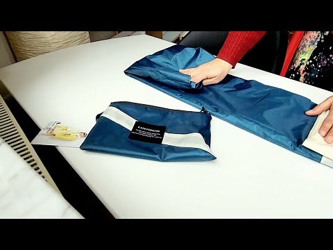 Wie faltet man einen Regenponcho? Regencape mit Kapuze und Reißverschluss klein falten und verstauen
