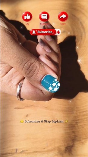 Nail art design ✨💙Easy blue floral beginner friendly nail art design💅 #nail #nailideas #simplenails