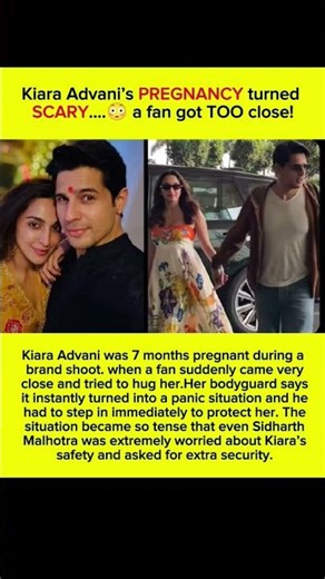Kiara Advani Pregnancy Scare 😳 Fan Got Too Close During Shoot | Sidharth Malhotra Reaction #shorts