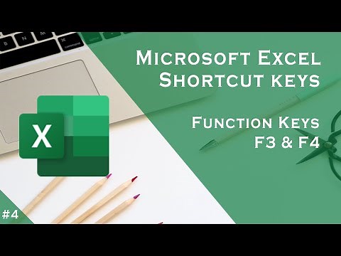 Microsoft Excel Keyboard Shortcut Keys | Function Keys: F3 & F4