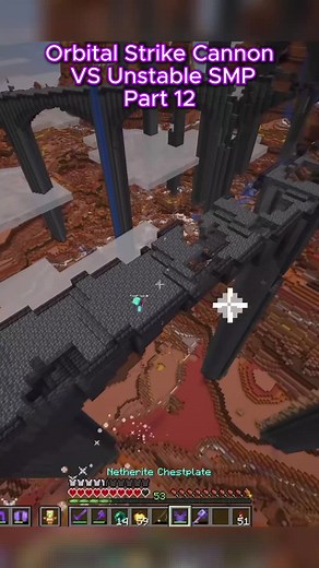 Orbital Strike Cannon VS Unstable SMP Part 12 #fyp #minecraft #wemmbu