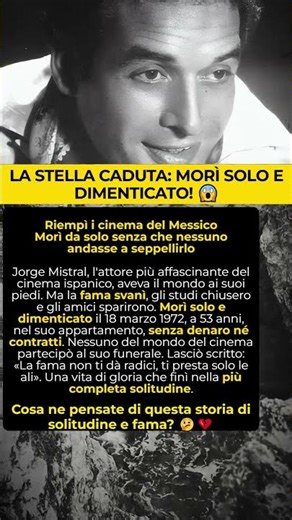La tragica fine di Jorge Mistral