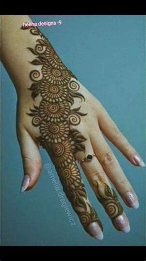 Top -5 Aesthetic Mehndi Design #mehndi #creativehenna #aesthetic #viralmehndidesign #reels