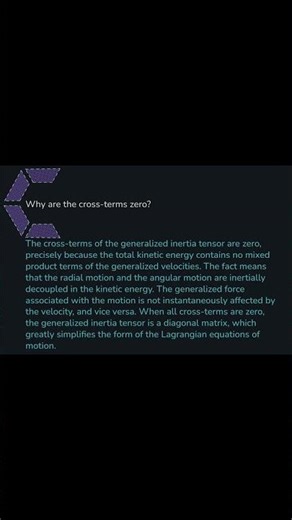 Why are the cross terms zero