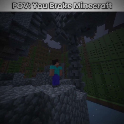 I Accidentally broke minecraft #minecraft #minecraftarg #minecraftcreepy