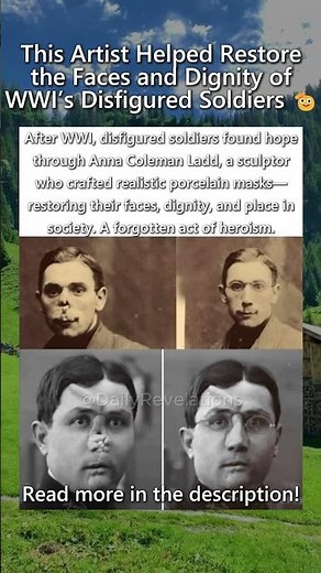 This Artist Helped Restore the Faces and Dignity of WWI’s Disfigured Soldiers 🫡