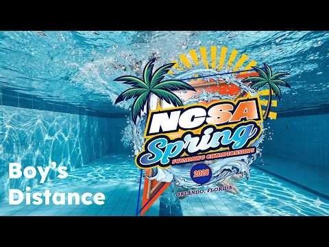 2026 NCSA Spring Swimming Championships | Day 1 Distance | Boy's pool | Orlando, FL
