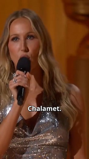 319K views · 1.5K reactions | Nikki Glaser roasts Timothée Chalamet during her opening monologue at the 2025 Golden Globes  #GoldenGlobes #NikkiGlaser #TimotheeChalamet #AdamSandler #ACompleteUnknown #DuneMovie (via Golden Globes) | Screen Off Script | Facebook