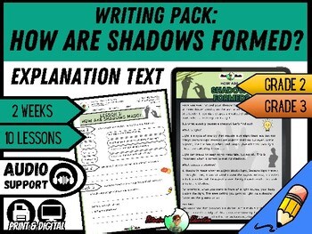 What Are Shadows? | Explanation Writing Pack | Grade 2/3