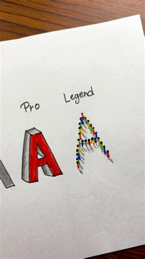 how to draw letter “A” Which one is your level?