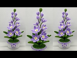 DIY | Easy Tutorial on How to Make Flowers from Pipe Cleaner | Pipe Cleaner Flower Pot