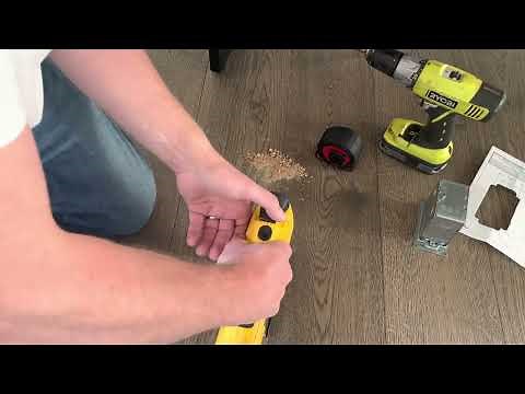 Installing a floor outlet