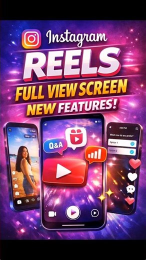 Instagram Reels ka NEW Full Screen View 😱 | Latest Update 🔥 #bivusworld #instagram #shorts #short