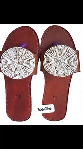 African Leather Craft Sandals.Made and beaded by Tandika Uganda. #diy #handmadewithlove #myhandmade