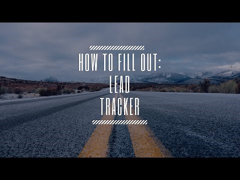 Lead Tracker: How to Use The CORE Training Lead Tracker