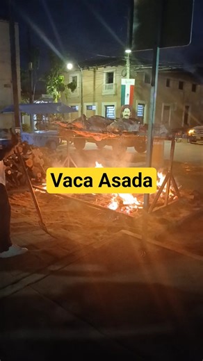 Mexican Tradition Roasting a Whole Cow in The Public Square