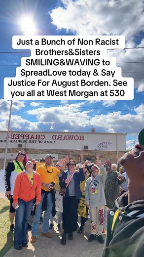 Love how many people showed up for August Borden and coming tonight for West Morgan game and tomorrow for the March for August at the courthouse at 10am in Tuscumbia #ALABAMA #SMILE #WAVE #WEAREHUMAN #fyp | Terrance Wren
