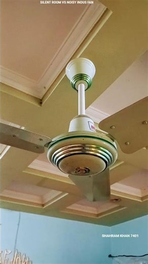 Silent room vs indus fan humming sound #shortfeed #electric