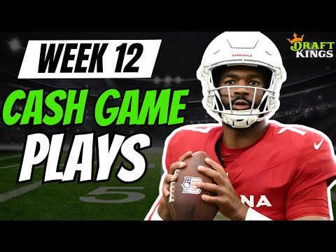 NFL Week 12 DraftKings Top Cash Game Plays | NFL DFS Picks