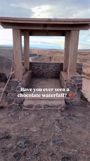 Have you ever seen a waterfall like this? “Chocolate Falls” (Grand...