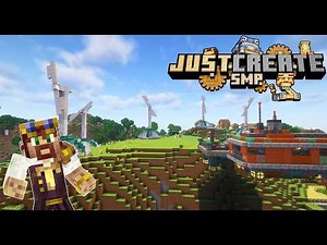 I Built Solarpunk Crop Farms on the Just Create SMP in Minecraft Create Mod!