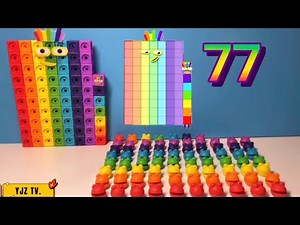 Numberblocks 0-100 learning counting 1-100 with numberblocks toys