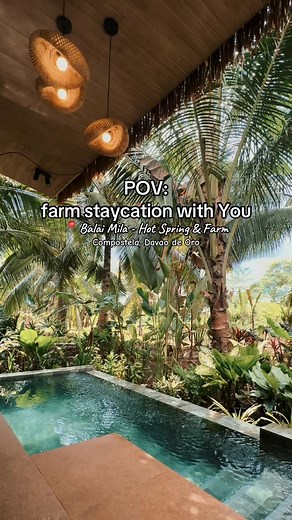 413 reactions · 49 shares | take a break and reflect #davaostaycation #davao #airbnbdavao #balaimila #hotspringresort #staycationdavao #farmlife #staycation #hotspring | Balai Mila - Hot Spring & Farm | Facebook