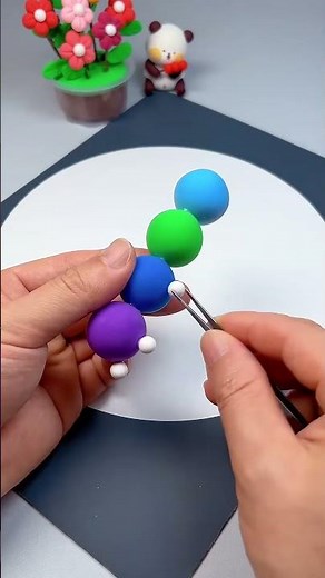 Clay Making _ Teach You How To Make Some Cute Little Caterpillars In 20 Seconds