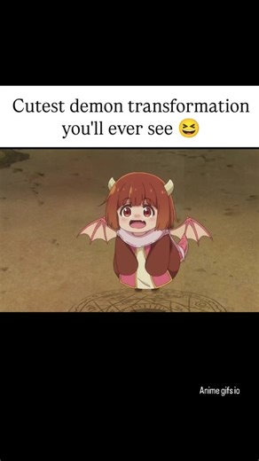 anime gifs | Cutest demon transformation you'll ever see 👑 Anime: The Demon King’s Daughter Is Too Kind (Maou no Musume wa Yasashisugiru!!) 🎭 Genre:... | Instagram
