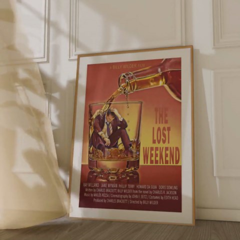The Lost Weekend 1945 Vintage Movie Poster. Billy Wilder Movie. Ray Milland, Jane Wyman. Movie Poster. Vintage Poster. - Etsy