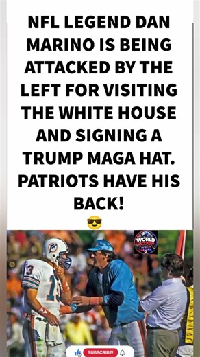 Dan Marino Faces Backlash Over Trump Visit 👀🇺🇸#DanMarino #NFL #Politics #WhiteHouse #Trending #Viral