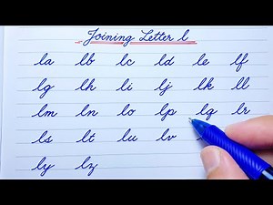 Cursive writing | Joining Letters | Small letters l | Cursive handwriting practice | abcd | a to z