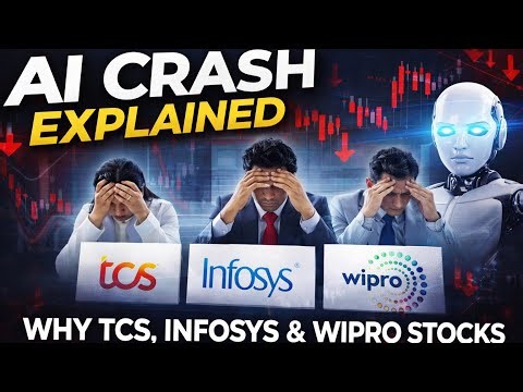 AI Crash Explained: Why TCS, Infosys & Wipro Stocks Suddenly Fell | Indian IT Reality