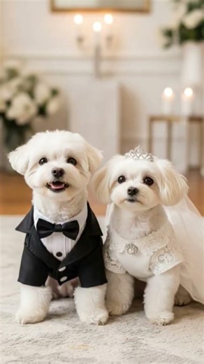 “Just Married? 🐶💍 Cutest Dog Wedding Ever!”#shorts