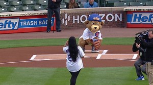 2023 Illinois Teacher of the Year Briana Morales throws out Ceremonial First Pitch for Teacher Appreciation Night at Chicago Cubs' Wrigley Field on May 24! ⚾🐻💙 East St. Louis School District 189 https://okt.to/bXpqPo | Illinois State Board of Education