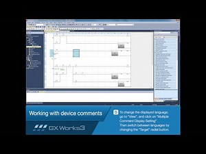 MELSOFT GX Works3 Tutorial No.5 "Working with device comments" / Mitsubishi Electric