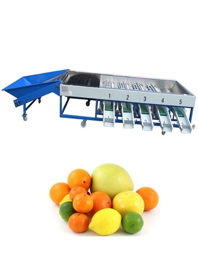 Automatic Commercial Fruit Vegetable Brush Cleaning Size Grading Sorting Machine Small Sorter Grader The equipment consists of lifting part and grading part, adopt roller conveyor, grading according to the diameter of the fruits and vegetables, the grading drum is composed of circular holes whose diameter is increased step by step, suitable for grading of garlic, orange, onion, coconut, grapefruit and other round fruits and vegetables. Product details page: https://www.goingwind.com/collections/