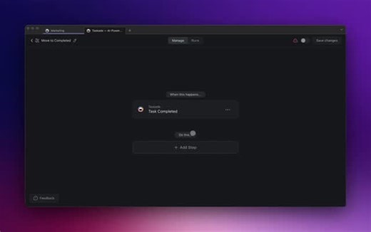 Taskade Texting App on Instagram: "Automate Task Management with AI ✅ Say hello to effortless organization with Taskade AI Automation's latest feature: Move Task Action. Imagine the possibilities when tasks glide seamlessly between sections or projects, dictated by your unique workflow needs. Automation isn't just about saving time; it's about crafting a flexible, adaptable system that moves with you. 🔄💡 With Taskade, taking control of your project organization has never been easier or more ef
