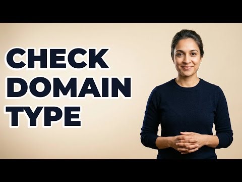 How Do You Check A Website's Domain Type?